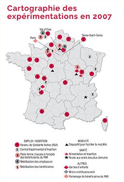 Cartographie des expérimentations en 2007